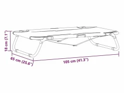 Clicnbuy Cama para perro 105 x 65 x 18 cm Tela Oxford y Acero