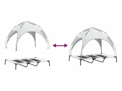 Clearance Cama para perro Gris plata xl Acero Cama De Animales De Compañía