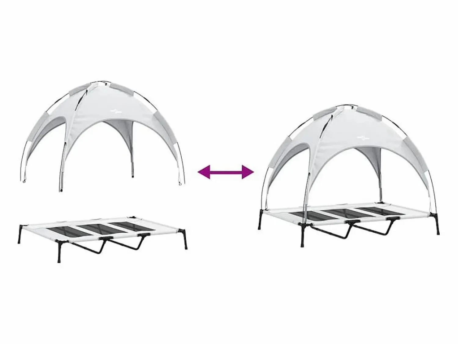Clearance Cama para perro Gris plata xl Acero Cama De Animales De Compañía