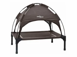 Clicnbuy Cama para perro Marrón m Acero