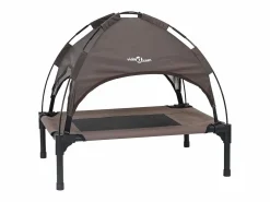 New Cama para perro Marrón m Acero Cama De Animales De Compañía