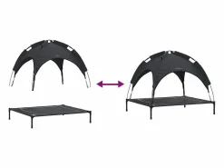 Clicnbuy Cama para perro xl Acero