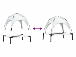 Hot Clicnbuy Cama para perro s Acero Plateado