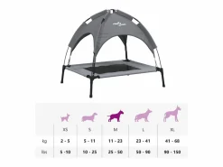 Online Clicnbuy Cama para perros con dosel antracita tela oxford y acero Gris antracita