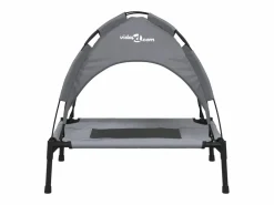 Online Clicnbuy Cama para perros con dosel antracita tela oxford y acero Gris antracita