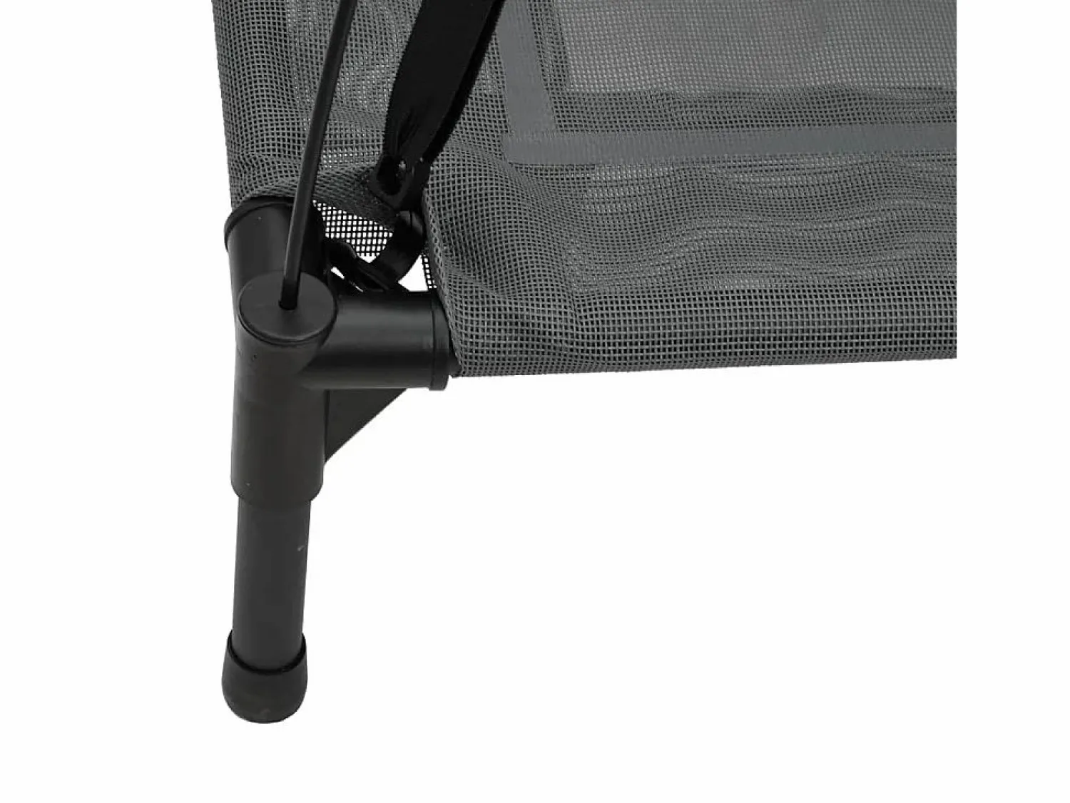 Clicnbuy Cama para perros con dosel antracita tela oxford y acero Gris antracita