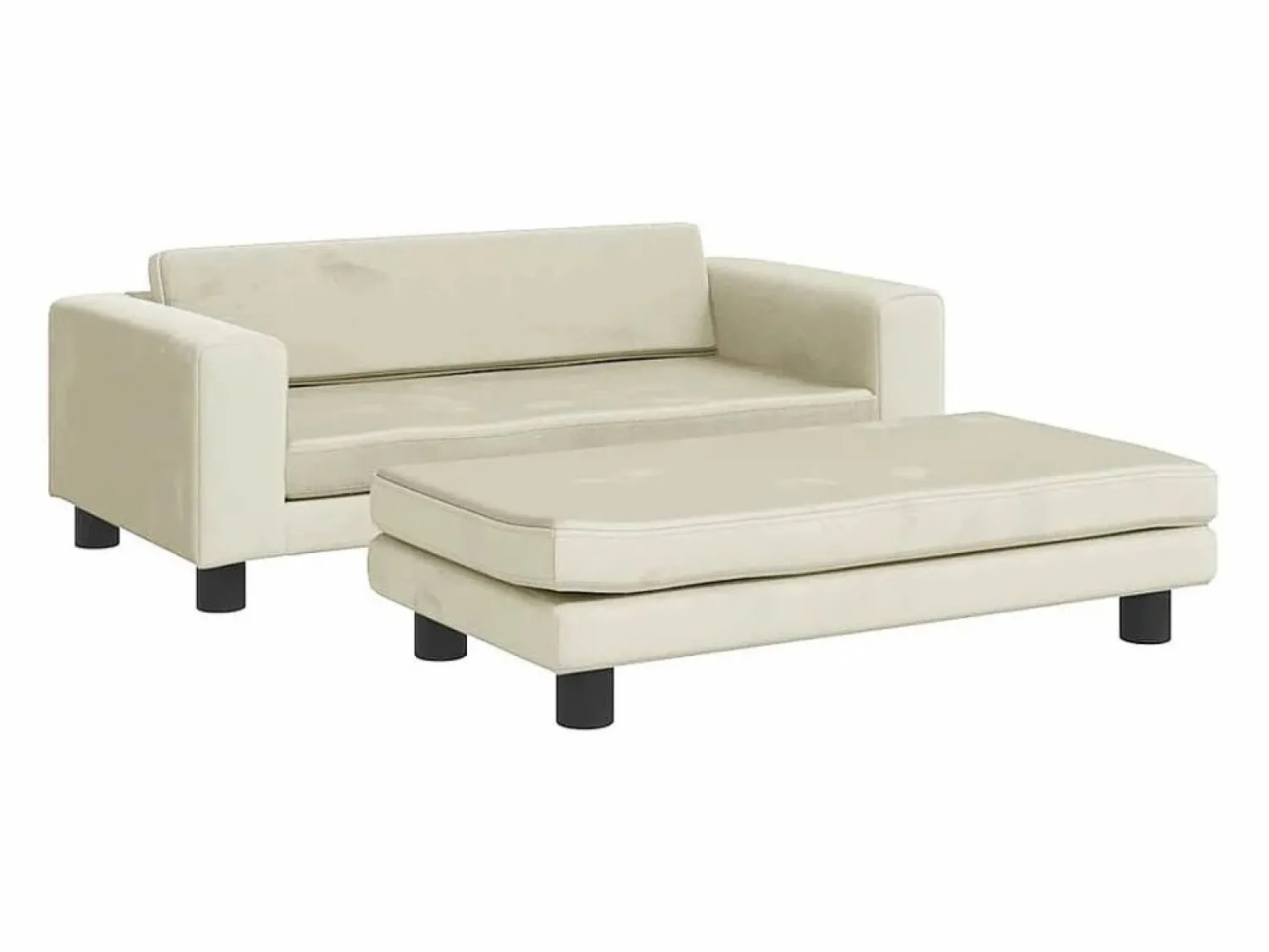 Clearance Cama para perros con extensión terciopelo 100x50x30 cm Cama De Animales De Compañía
