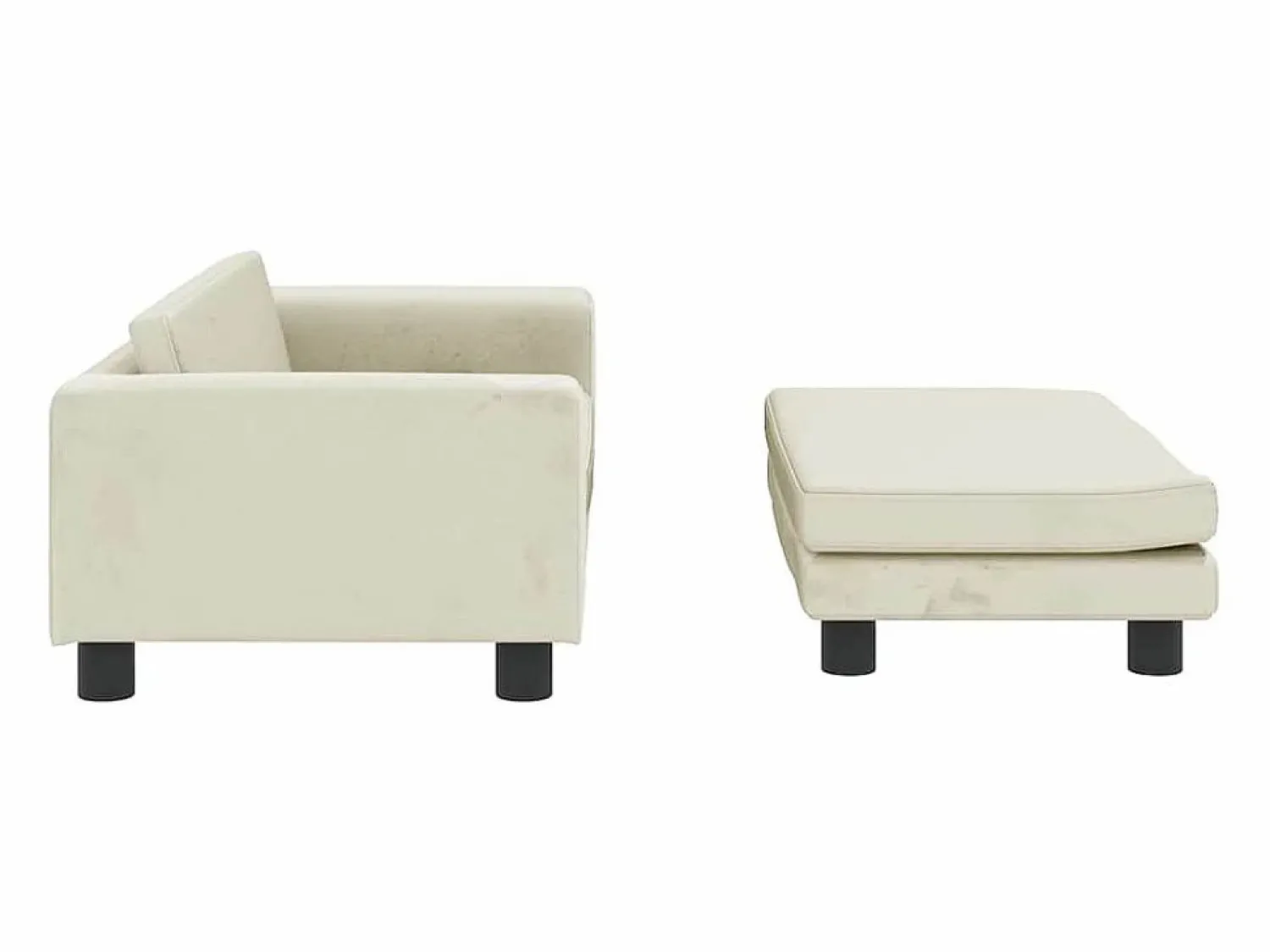 Clearance Cama para perros con extensión terciopelo 100x50x30 cm Cama De Animales De Compañía