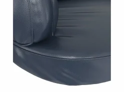 Clearance Clicnbuy Cama para perros de espuma cuero sintético oscuro 88x65 cm Azul