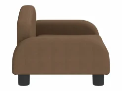 Clicnbuy Cama para perros de tela marrón 50x40x30 cm Marru00f3n