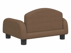 Clicnbuy Cama para perros de tela marrón 50x40x30 cm Marru00f3n