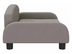 Clearance Cama para perros de tela gris taupé 70x45x30 cm Cama De Animales De Compañía