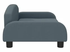 Clicnbuy Cama para perros de tela oscuro 70x45x30 cm
