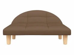 New Clicnbuy Cama para perros de tela marrón 70x52x30 cm Marru00f3n