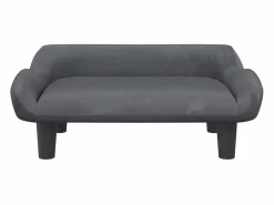 Online Clicnbuy Cama para perros de terciopelo oscuro 70x40x24 cm Gris