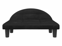 Clicnbuy Cama para perros de terciopelo negra 70x52x30 cm