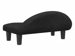 Clicnbuy Cama para perros de terciopelo negra 70x52x30 cm