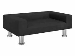 Discount Clicnbuy Cama para perros de terciopelo negra 70x45x26,5 cm Negro