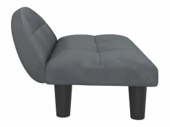 Clicnbuy Cama para perros de terciopelo oscuro 70x52x30 cm