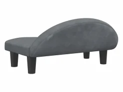Clicnbuy Cama para perros de terciopelo oscuro 70x52x30 cm