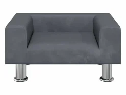 Clicnbuy Cama para perros de terciopelo oscuro 50x40x26,5 cm