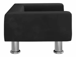 New Clicnbuy Cama para perros de terciopelo negra 50x40x26,5 cm Negro