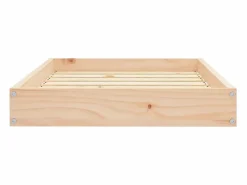 Clicnbuy Cama para perros madera maciza de pino 71,5x49x9 cm