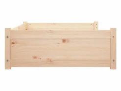 Clearance Clicnbuy Cama para perros madera maciza de pino 95,5x65,5x28 cm Marru00f3n