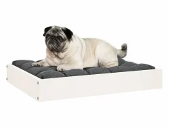 Clicnbuy Cama para perros madera maciza de pino 61,5x49x9 cm