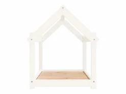 New Cama para perros madera maciza de pino 81x60x70 cm Cama De Animales De Compañía
