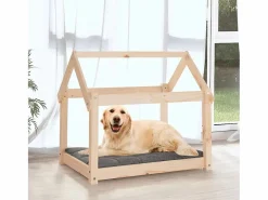 Sale Cama para perros madera maciza de pino 81x60x70 cm Cama De Animales De Compañía