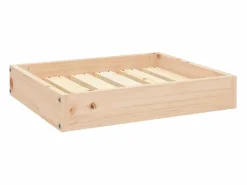 Outlet Cama para perros madera maciza de pino 51,5x44x9 cm Cama De Animales De Compañía