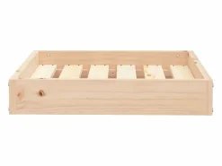 Outlet Cama para perros madera maciza de pino 51,5x44x9 cm Cama De Animales De Compañía