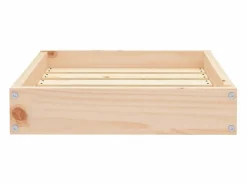 Outlet Cama para perros madera maciza de pino 51,5x44x9 cm Cama De Animales De Compañía