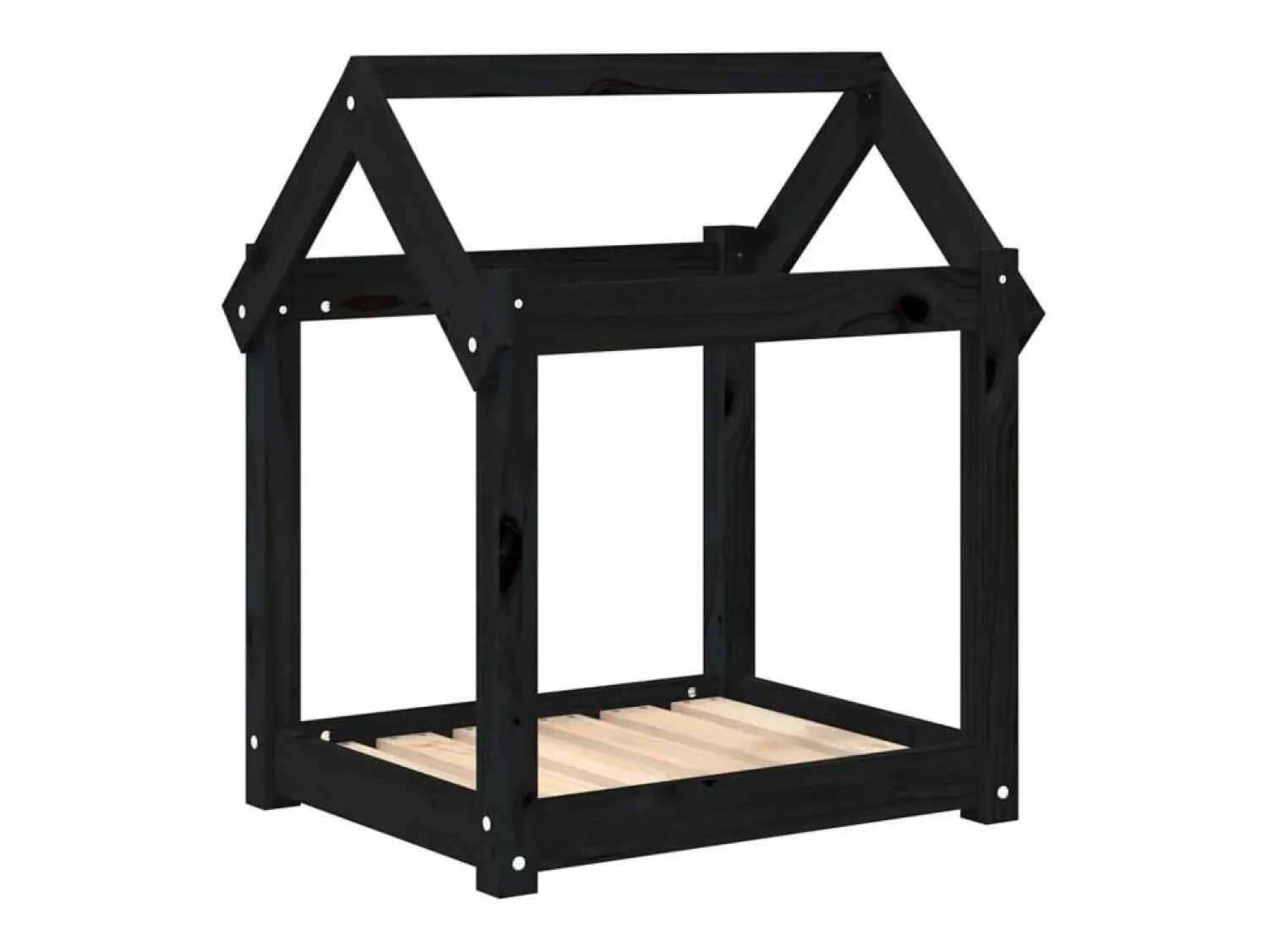 Discount Cama para perros madera maciza de pino 61x50x70 cm Cama De Animales De Compañía
