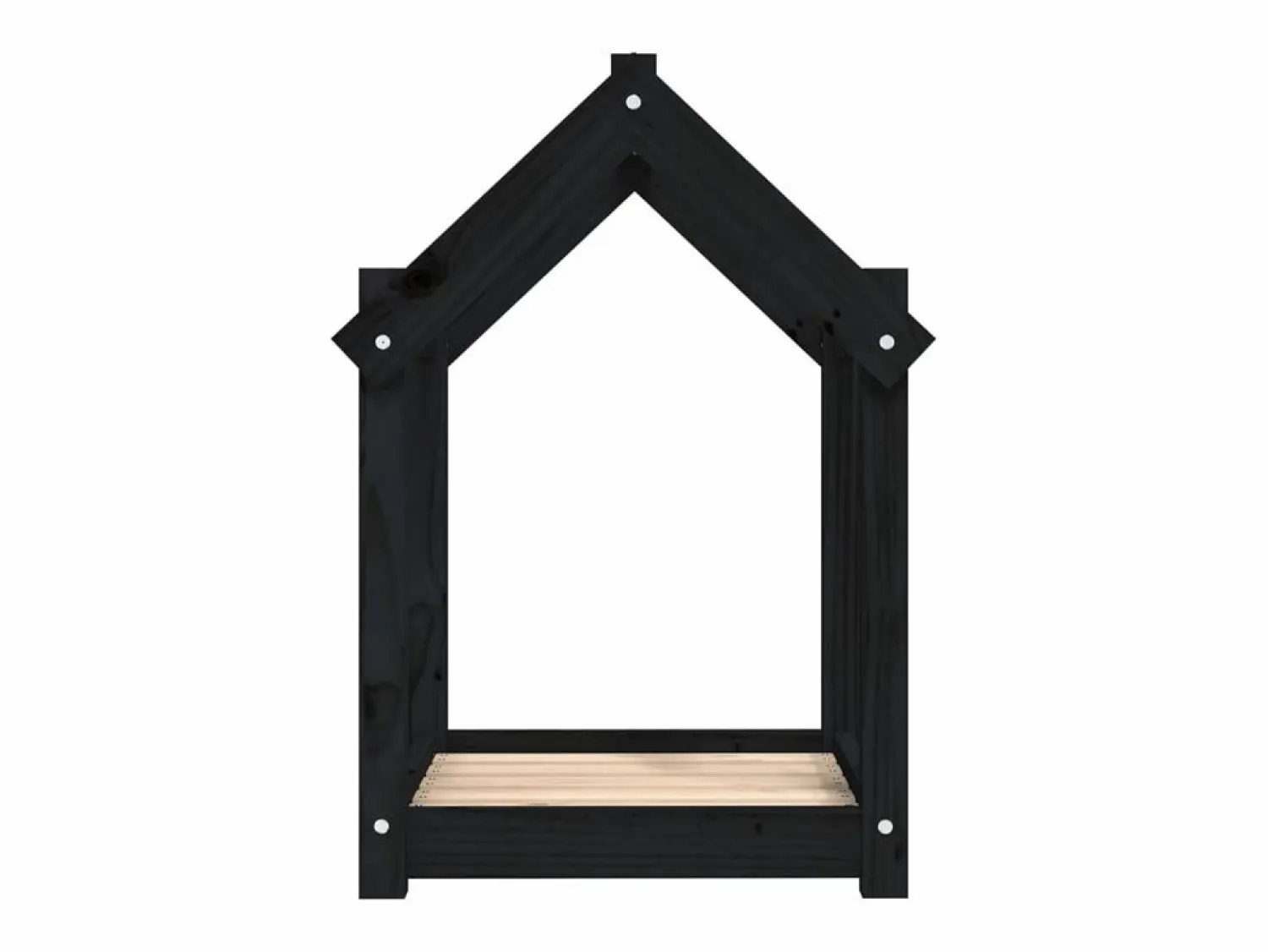 Discount Cama para perros madera maciza de pino 61x50x70 cm Cama De Animales De Compañía