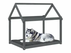 New Cama para perros madera maciza de pino 111x80x100 cm Cama De Animales De Compañía