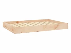 Sale Clicnbuy Cama para perros madera maciza de pino 91,5x64x9 cm Marru00f3n
