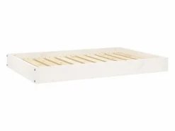 Sale Clicnbuy Cama para perros madera maciza de pino 91,5x64x9 cm Blanco