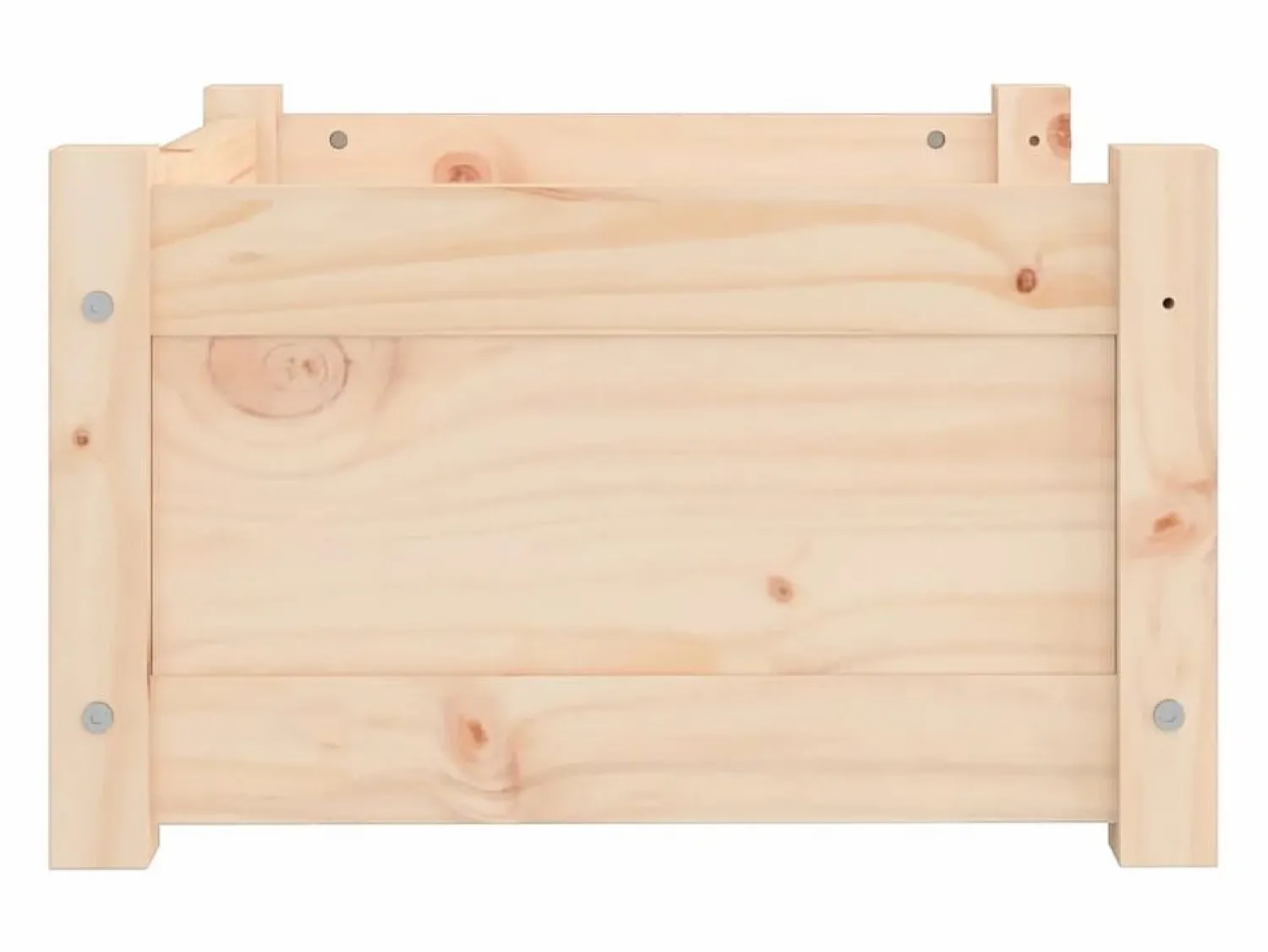 Clicnbuy Cama para perros 55,5x45,5x28 cm de madera maciza de pino