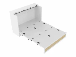 ModernLuxe Cama plegable 140×200 cm - con toma USB y enchufe - (colchón no incluido)