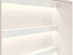 Vente-unique Cama plegable 140 x 200 cm apertura vertical manual leds + colchón - RAPILI