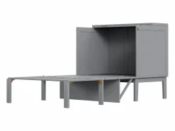 Clearance Cama retráctil de madera 90x200 cm - con somier - Cama Abatible