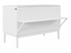 Sale ModernLuxe Cama retráctil de madera 140x200 cm - con somier - Blanco