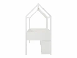Online Cama semialta cabaña 90 x 190 cm en pino y MDF en color - VALESKIA Cama Montessori|Cama Infantil
