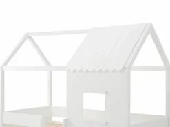 Online Cama semialta cabaña 90 x 190 cm en pino y MDF en color - VALESKIA Cama Montessori|Cama Infantil