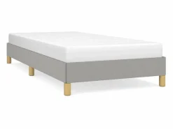 Cama 90x190 cm de tela claro ES45472