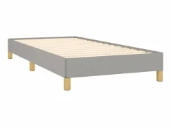 Cama 90x190 cm de tela claro ES45472