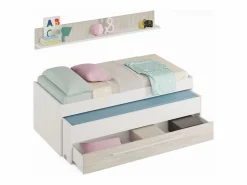Outlet Cama y estante aglomerado sin somieres y colchones 65x199x96cm Cama Diván