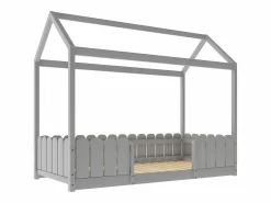 New Cama-cabina para niños - 90 x 200 cm - madera maciza - barrera y somier - Cama Montessori